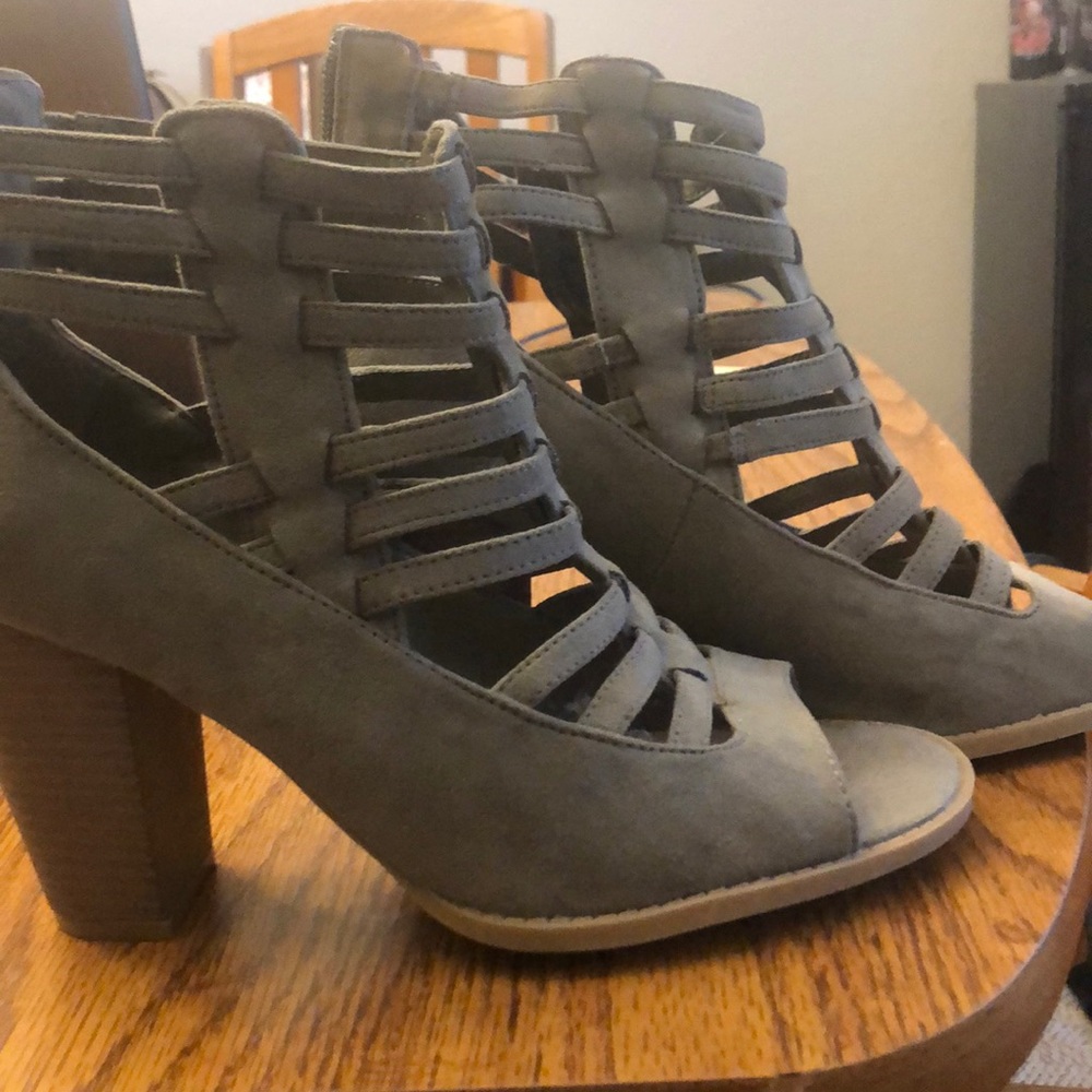 Guess Strappy Peep-toe Booties